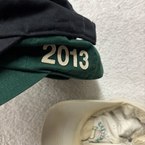 Master Golf Touranment Hats - Green Black White - Different Years *WELL WORN* - Picture 11 of 11
